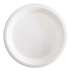 Piatti Piani in Polpa di Cellulosa ø 23 cm 125 pz - SIGNORBIO