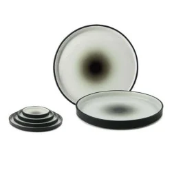 Piatto Tondo Bilbao Nero 25 cm - LE NOUVEAU COQ