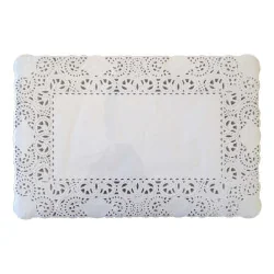 Pizzi Rettangolari Lucidi Bianchi 20x30 cm 250 pz - LEONE