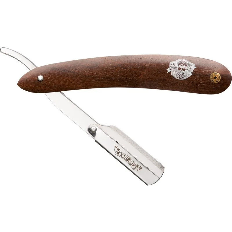RASOIO DA BARBA "CAPTAIN COOK" MANICO IN LEGNO - Barber Line