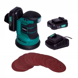 Levigatrice orbitale 20V - 2.0Ah | Incl. 2 batterie e caricatore rapido