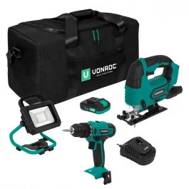 Set elettroutensili VPower 20V - 2.0Ah | Incl. 2 utensili, batteria e caricatore