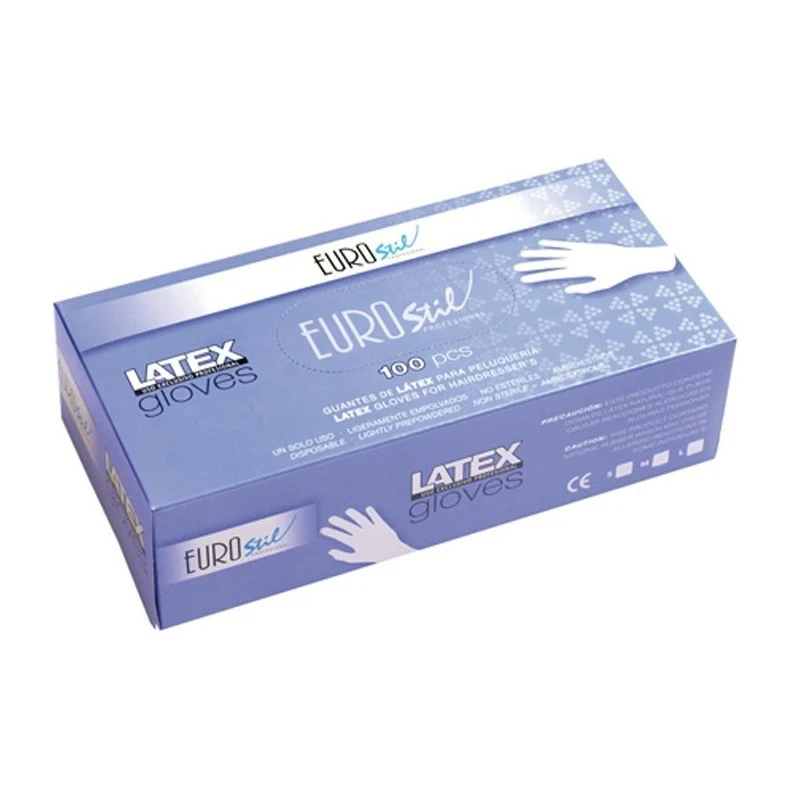 SCATOLA 100 GUANTI IN LATTICE BIANCHI GRANDI - Eurostil