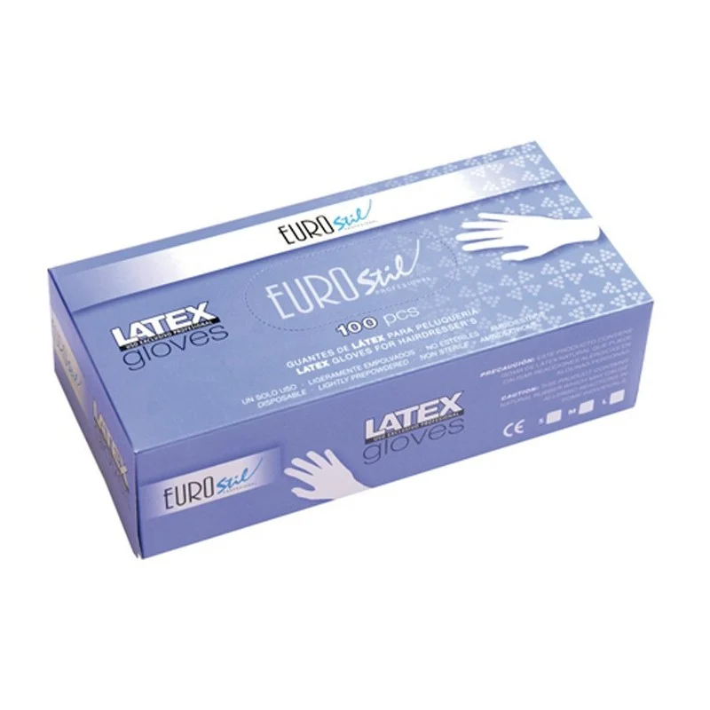 SCATOLA 100 GUANTI IN LATTICE BIANCHI PICCOLI - Eurostil
