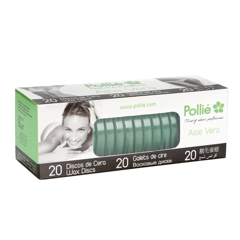 SCATOLA 20 DISCHI DI CERA ALOE VERA - Pollié