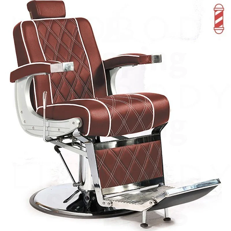 SEDIA DA BARBIERE VIGOR MARRONE - Barber Line