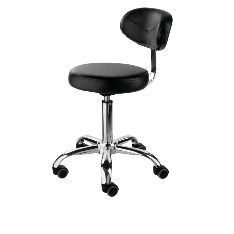 SEDIA NERA CON SCHIENALE REGOLABILE - Eurostil