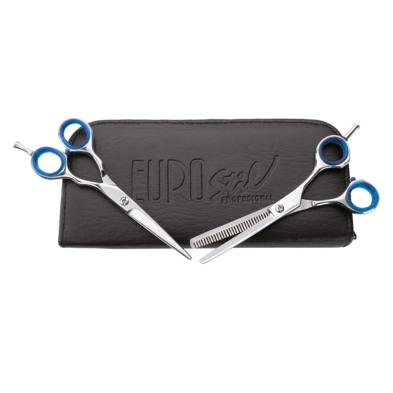 SET ACADEMY 2 FORBICI MICRO DENTATO SHINE - Eurostil