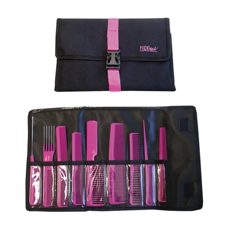 SET PROFESSIONALE 9 PETTINI CON CHIUSURA - Eurostil