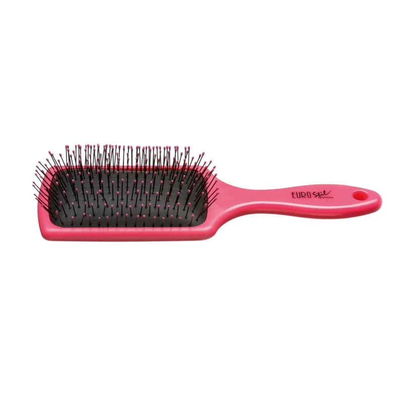 SPAZZOLA RETTANGOLARE ROSA FLUOR GRANDE - Eurostil