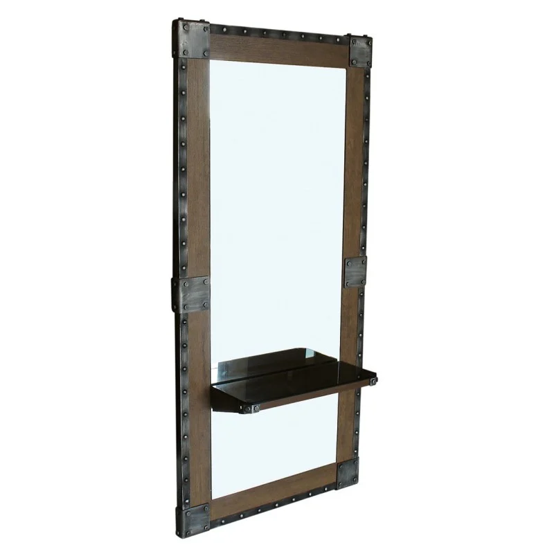 SPECCHIO DA BARBIERE IN LEGNO - Barber Line