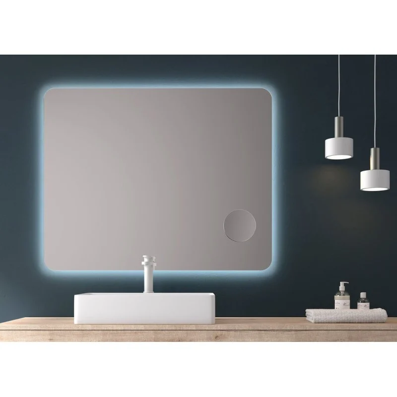 SPECCHIO LED ACERO 80X80 / 5700K - Grupo Belleza
