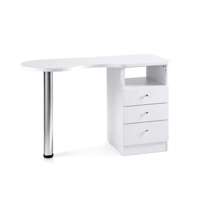 TAVOLO DA MANICURE IN LEGNO BIANCO 121*51*77 - Pollié