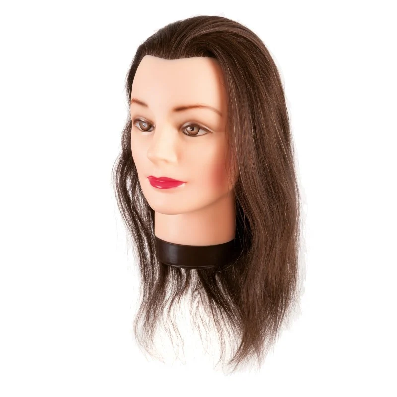 TESTA DI MANICHINO CAPELLI NATURALI 35-40 CM.