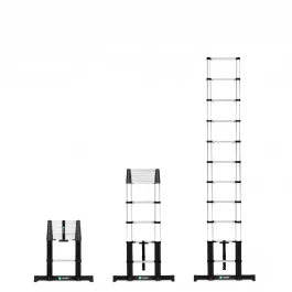 Scala telescopica PRO - 3,20 m - nuovo modello 2023 | Dotata di Softclose & barra stabilizzatrice