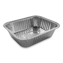 Vaschette Alluminio 2 Porzioni G 100 pz - CONTITAL